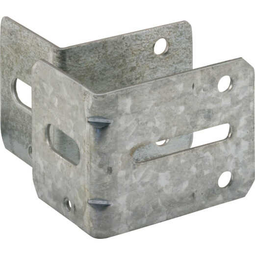 Prime-Line 2-1/4 In. & 2-3/4 In. Steel Track Brackets (2-Count)
