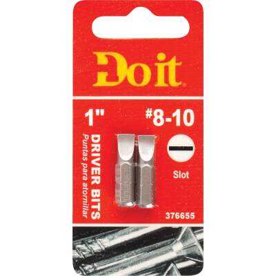Do it #8-10 Slotted 1 In. Insert Screwdriver Bit (2-Pack)