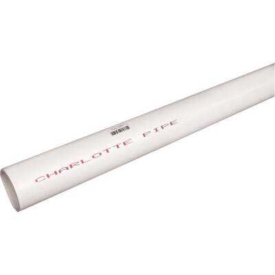 Charlotte Pipe 3 In. x 20 Ft. Cold Water Schedule 40 PVC Pressure Pipe, Belled End