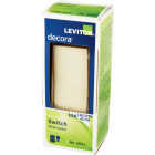 Leviton Decora Residential Grade 15 Amp Rocker Single Pole Switch, Ivory Image 3